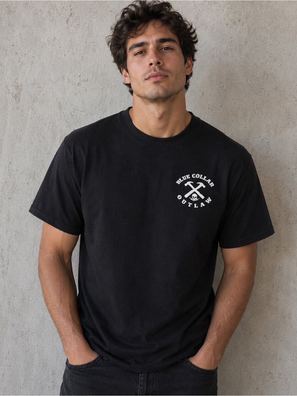 Outlaw Threadz | Men’s Graphic T-Shirt | Size Medium - Picture 2 of 5